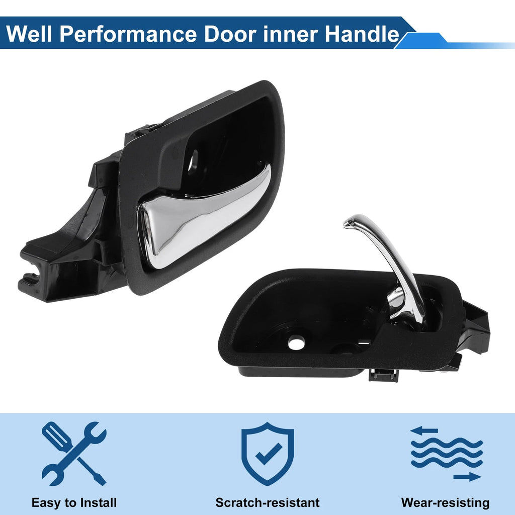 Front Passenger Side Interior Door Handle for Honda Accord (2003–2007) Black Chrome