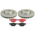 Front Brake Kit with Drilled Rotors & Brembo Pads for BMW E60 M5 E63 M6 (2006–2010)