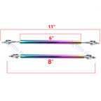 2Pcs Adjustable Front Bumper Lip Diffuser Rod For Infiniti G37 (2008-2013)