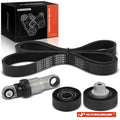 Set of 4 Serpentine Belt Drive Components for BMW 323Ci 325Ci 325xi 328Ci (2000–2006)