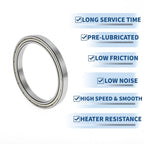 6816ZZ Deep Groove Ball Bearing for Scooter Skateboard Wheel (P6)