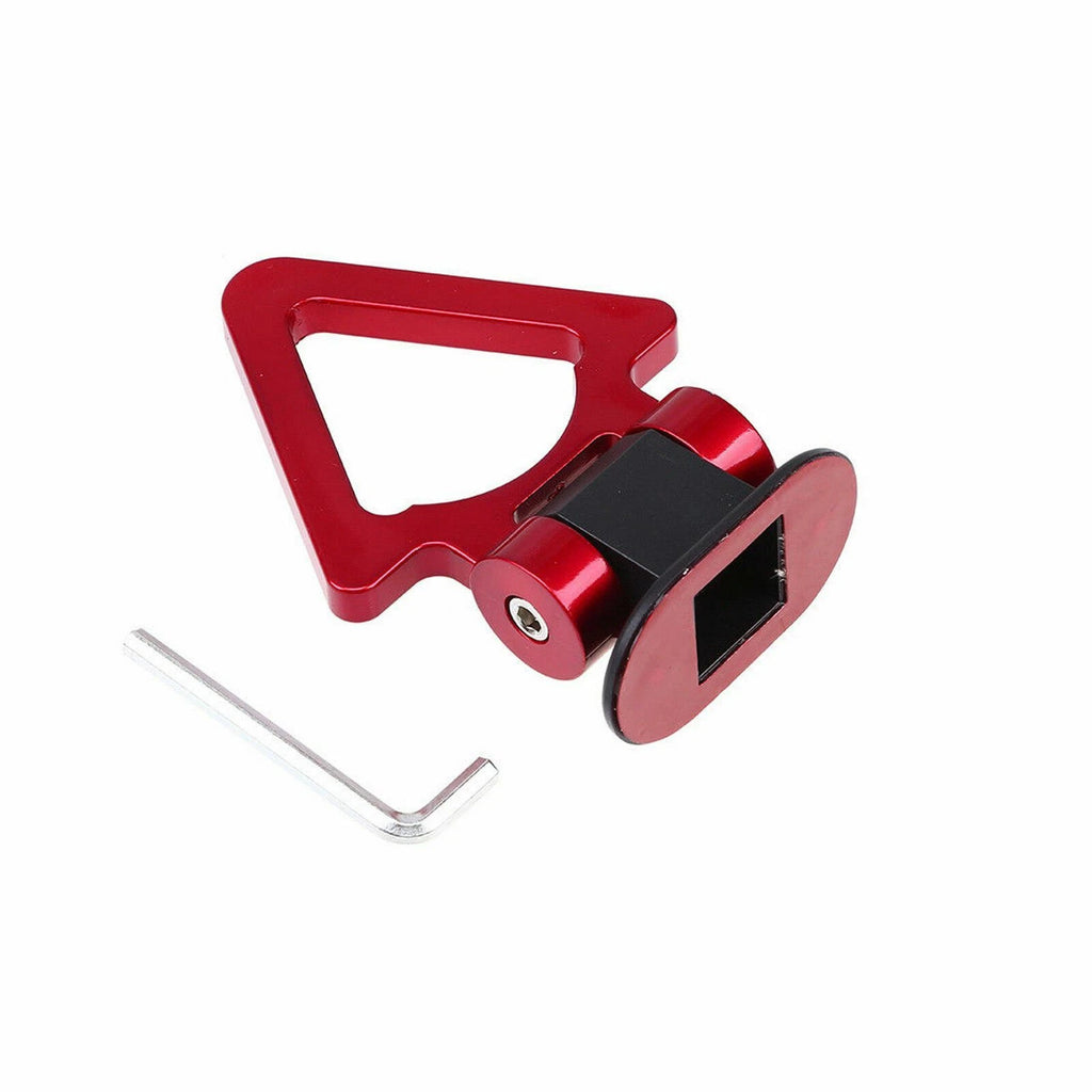 Red Triangle Tow Hook Stick Decoration for Universal Car (2015-2025)