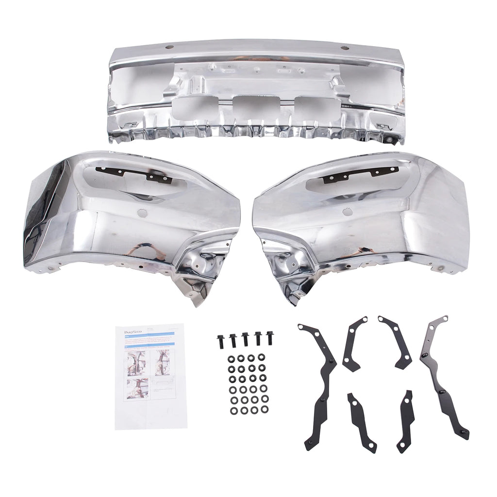 Front Bumper Face Bar Chrome for GMC Sierra 1500 (2016–2018)