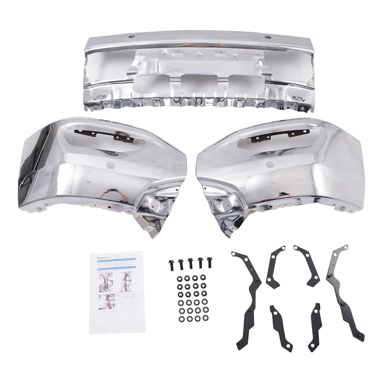 Front Bumper Face Bar Chrome for GMC Sierra 1500 (2016–2018)