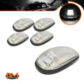 5Pcs Cab Roof Running Light Chrome Housing White LED for Dodge Ram (1999–2001)