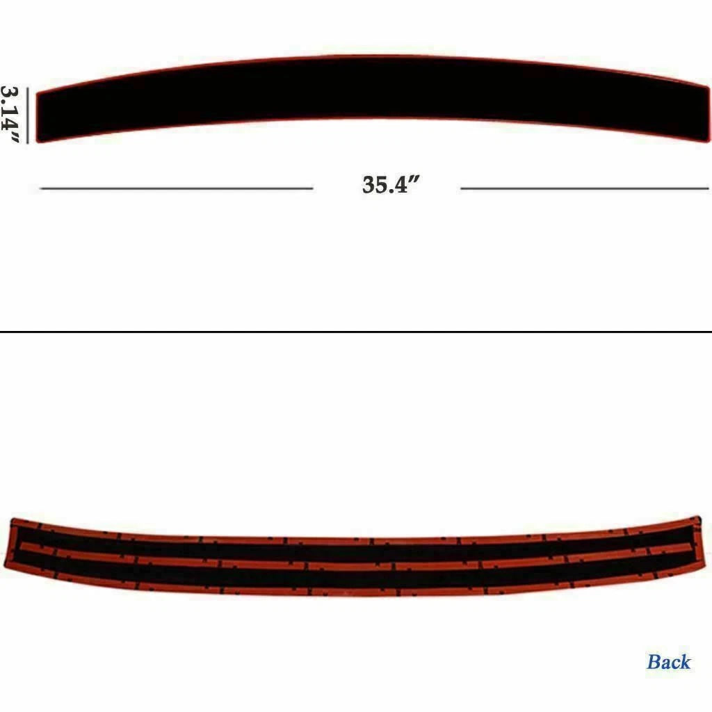 Rubber Rear Bumper Protector Trim Strip for Acura Honda (2000-2020)