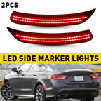 2pc Smoked LED Side Marker Lights for Chrysler 200 (2015–2017)