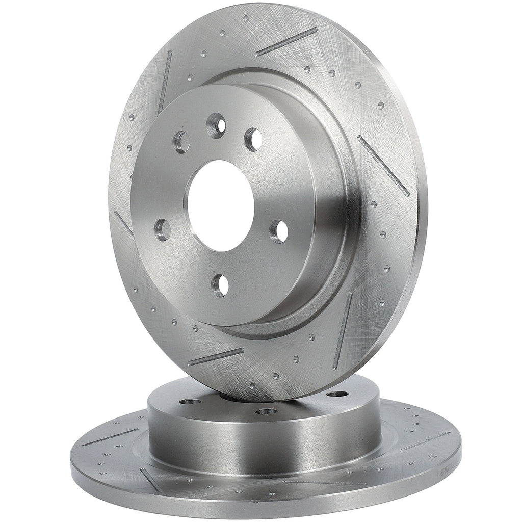 Rear Drilled Slotted Brake Rotors for Buick Encore (2013–2022)