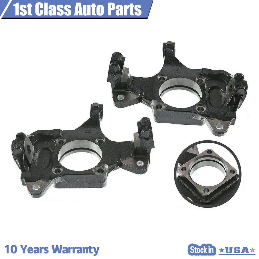 Set of 2 Front Steering Knuckles for Chevy Silverado GMC Sierra (2005-2013)