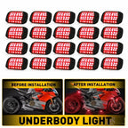 Set of 4 LED Underbody Light Lamps Kit for Universal Cars (Universal)