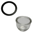 Fuel Sediment Glass Bowl & Rubber Gasket for Ford 2N 8N 9N NAA (NAA9160A 9N9162)