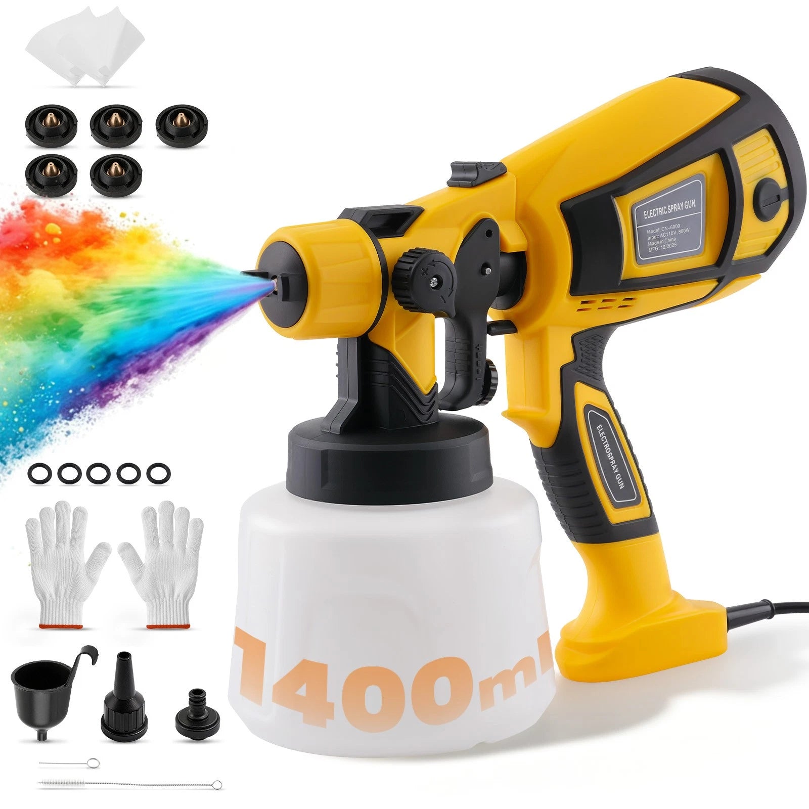 Paint Sprayer for Electric Spray Paint Gun (800W)