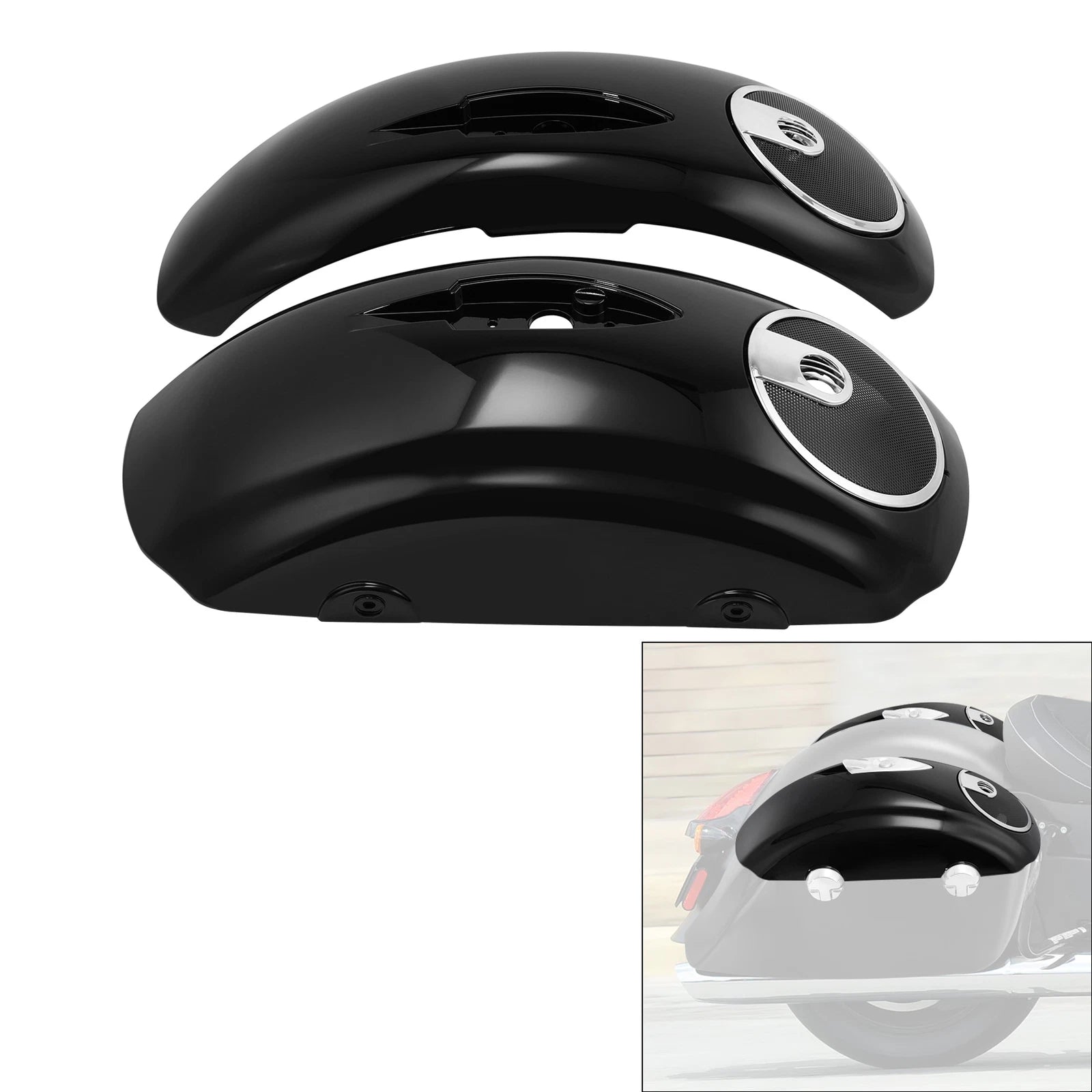 Hard Saddlebag Lids with 6.5'' Speaker Cutouts for Indian Chieftain (2016–2018)