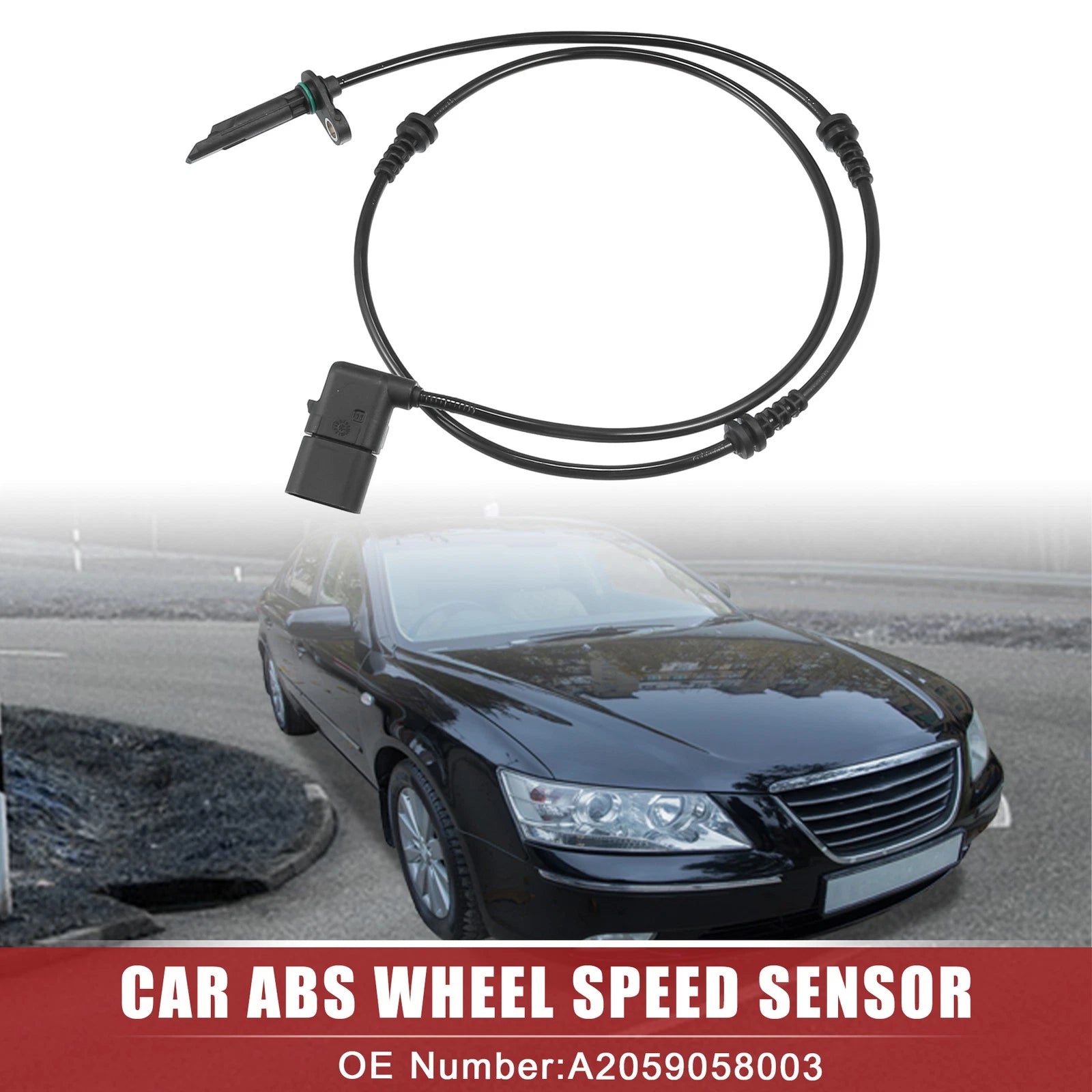 Front Right ABS Wheel Speed Sensor for Mercedes-Benz C350e C300 (2016–2019) NO.A2059058003
