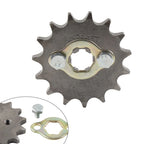 15T Front Sprocket for 110CC 125CC ATV Pit Dirt Quad Bike (428 Chain, 17mm)