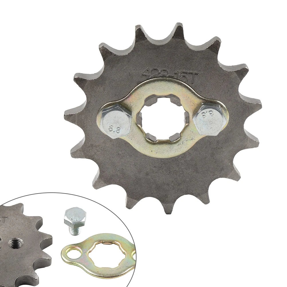 15T Front Sprocket for 110CC 125CC ATV Pit Dirt Quad Bike (428 Chain, 17mm)