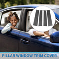 Set of 4 Door Pillar Window Trim for Toyota Tundra (2022–2023) Carbon Fiber