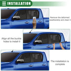 Set of 2 Rear Door Window Belt Weatherstrip for Toyota Hilux (2005–2014)