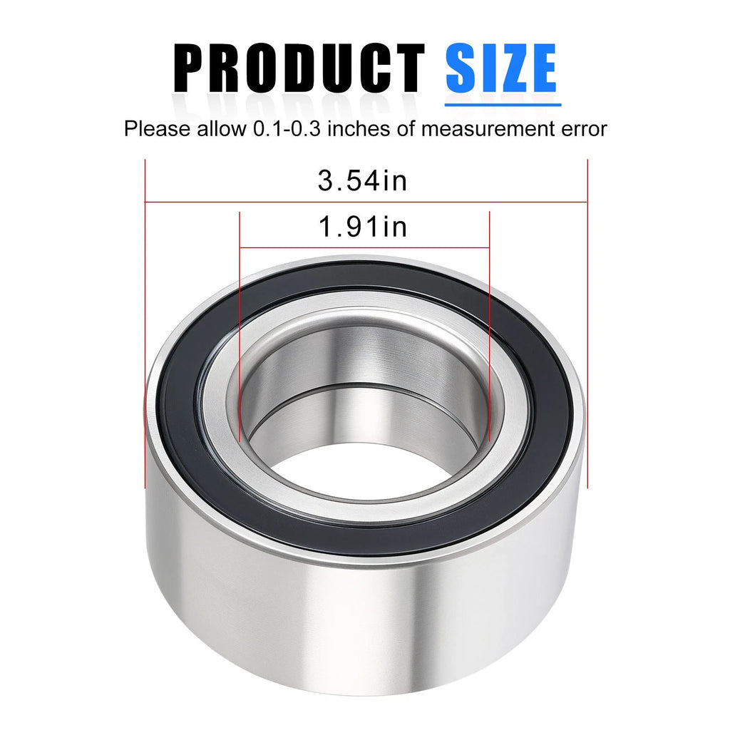 2X Front/Rear Wheel Bearing 2402-412 for Arctic Cat Wildcat XX (2018–2023)