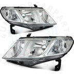 Pair Chrome Headlight Assemblies for Honda Civic (2006–2011)