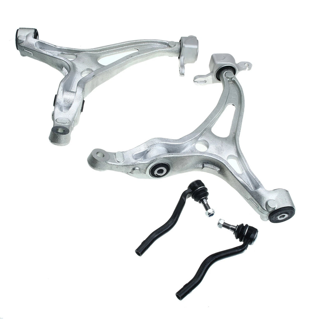 Set of 4 Front Lower Control Arm Tie Rod Ends for Mercedes-Benz ML320 GL550 (2000–2012)