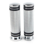 1'' Chrome Handlebar Grips for Harley Sportster, Dyna, Softail, Touring