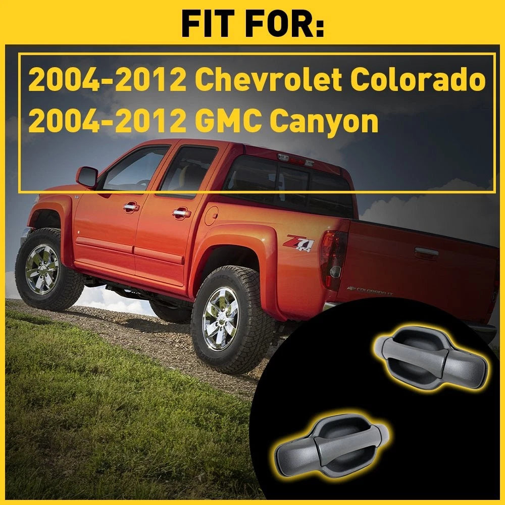 2X Rear Exterior Door Handle Set for Chevrolet Colorado (2004–2012)