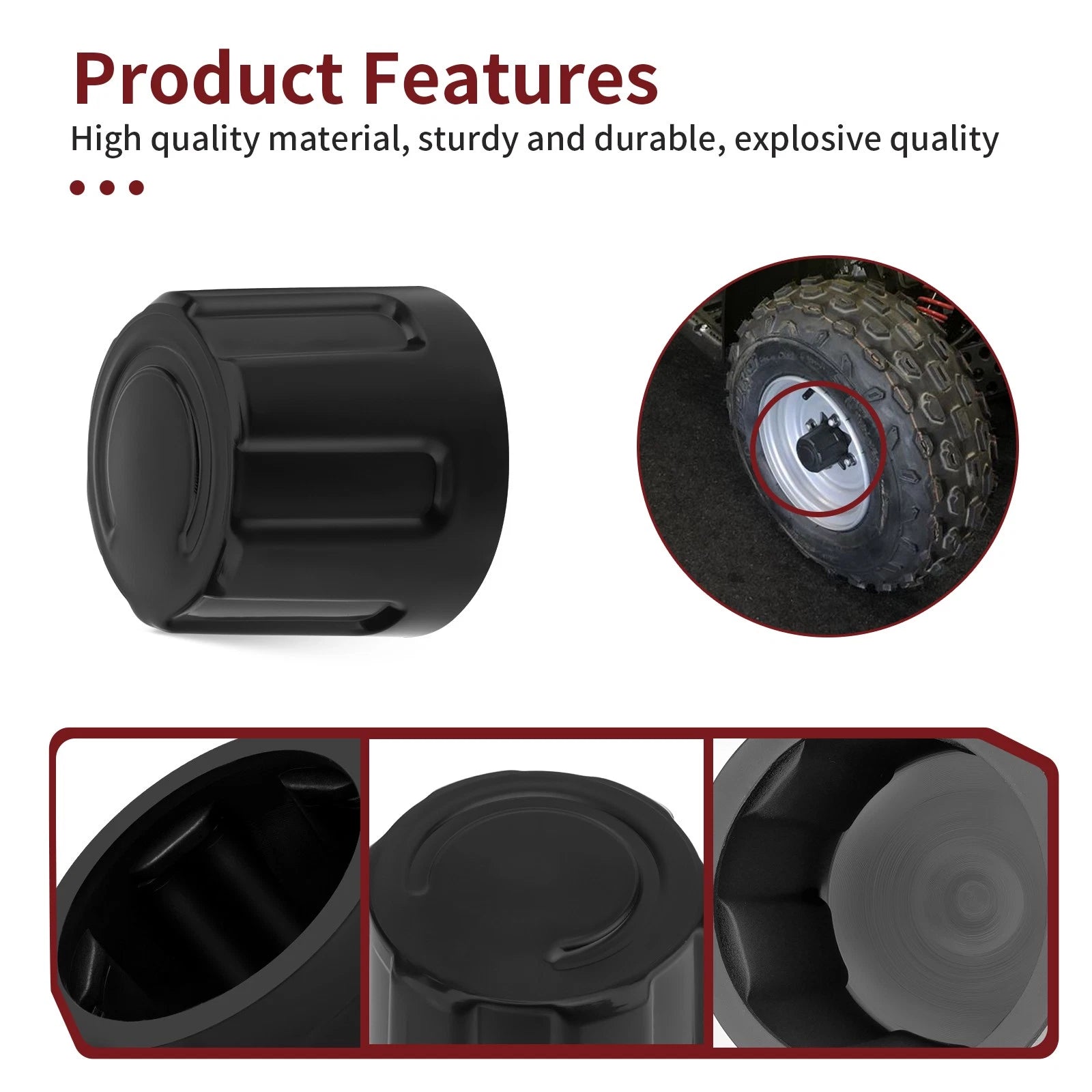 Wheel Center Hub Cap for Suzuki Quadrunner 125 185 (1983–1987)