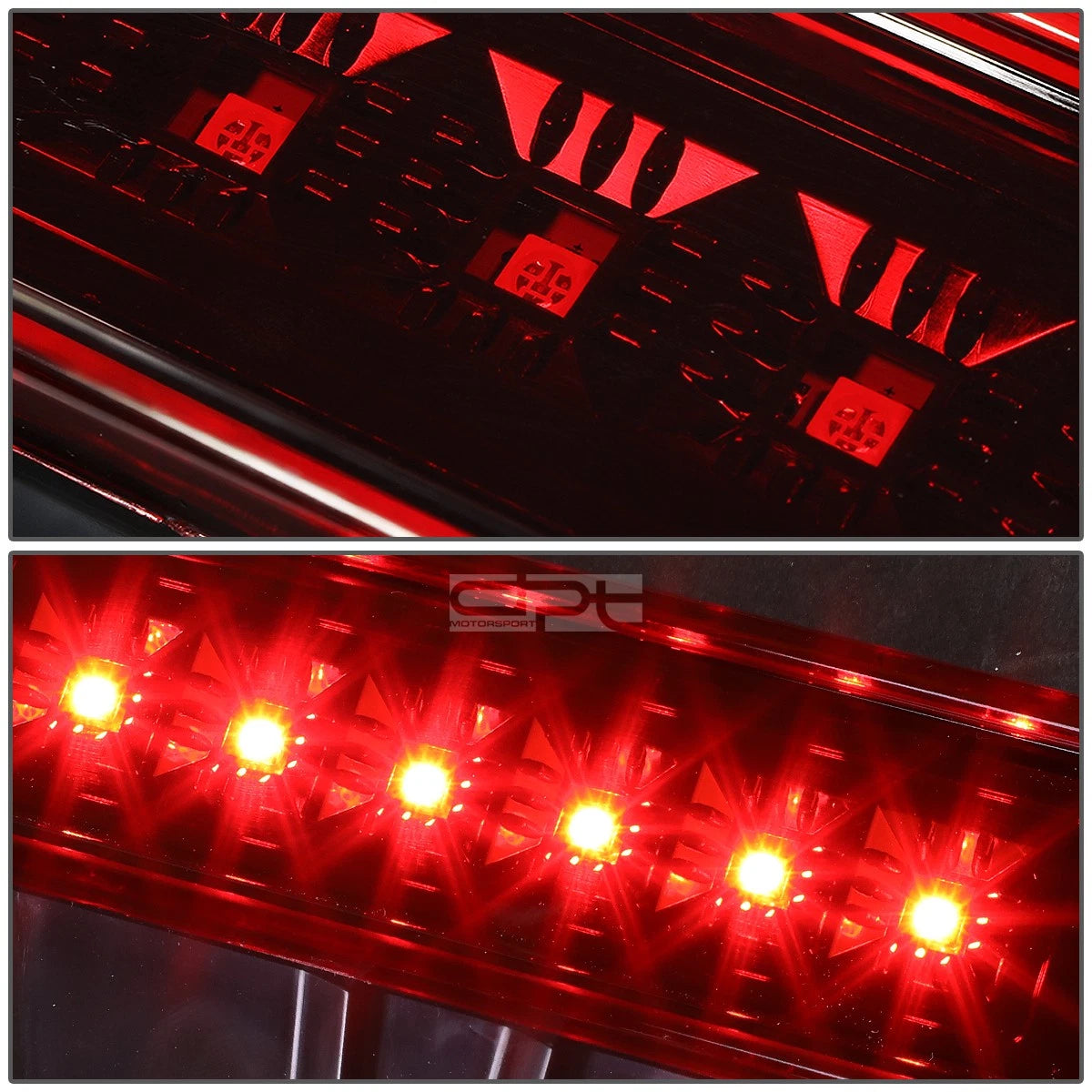 LED Rear Third Brake Light for Jeep Wrangler (2007–2017) Red Housing