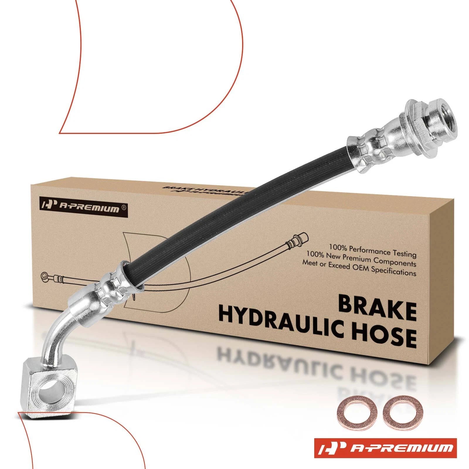 Rear Left Outer Brake Hydraulic Hose for Chevrolet Colorado GMC Canyon (2004–2012)