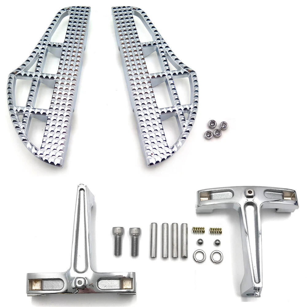 Shark Fin Leaf Dominator Passenger Footboard for Harley Touring (1993–2008)