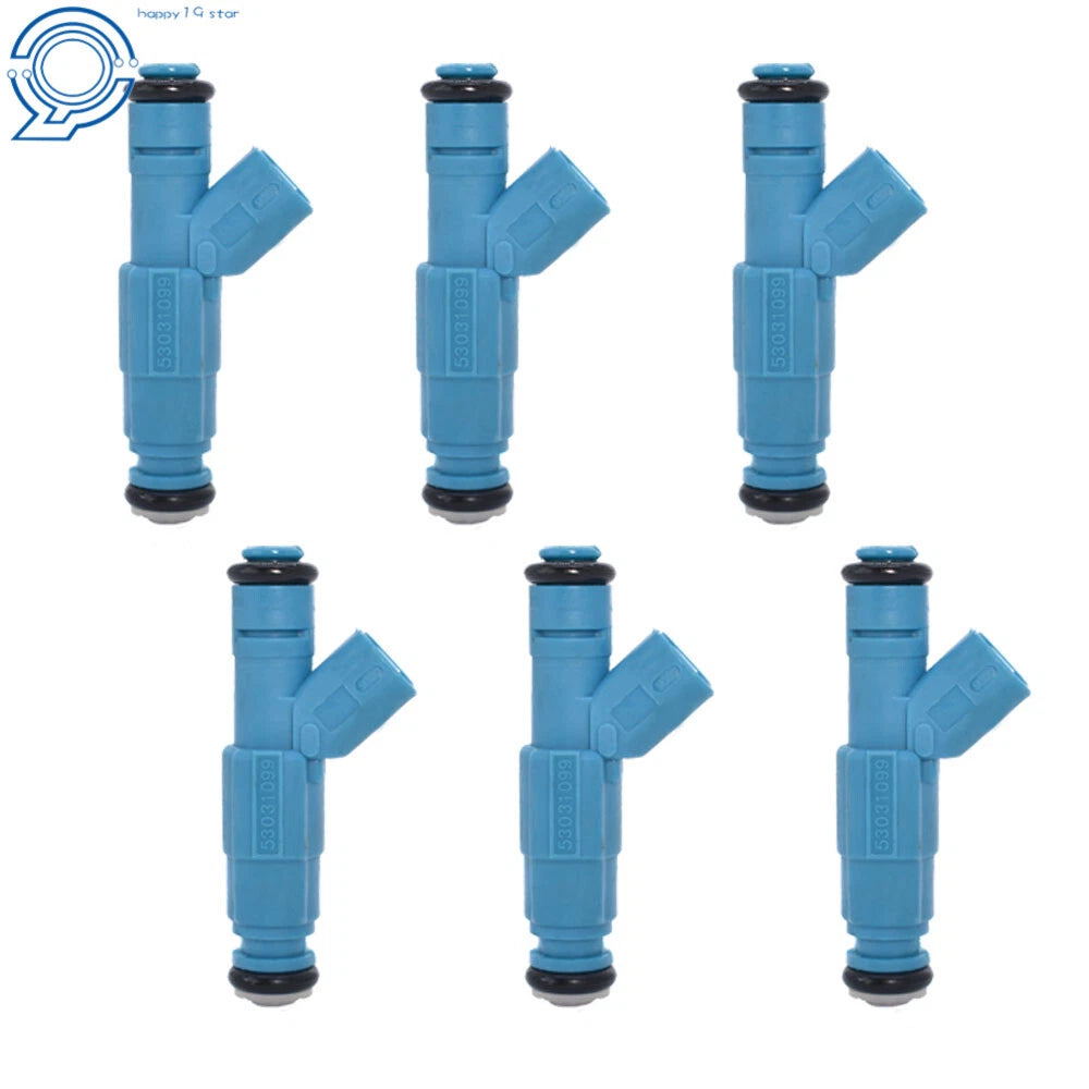 Set of 6 Upgrade Fuel Injectors for Jeep Liberty Dodge Ram 1500 (2002–2003)