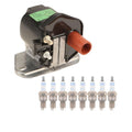 Ignition Coil & 8 Spark Plugs Kit for Mercedes W126 (1981–1991)