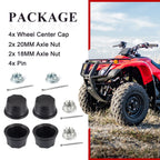 Front Rear Wheel Center Cap & Axle Nuts Pin for Honda Recon 250 Rancher 350 420 (2000–2023)