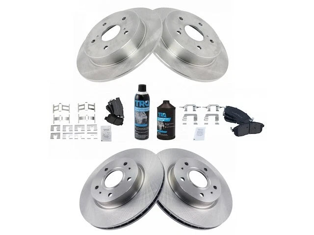 Front and Rear Brake Pad and Rotor Kit for Suzuki SX4 (2007–2013) FF833XQ