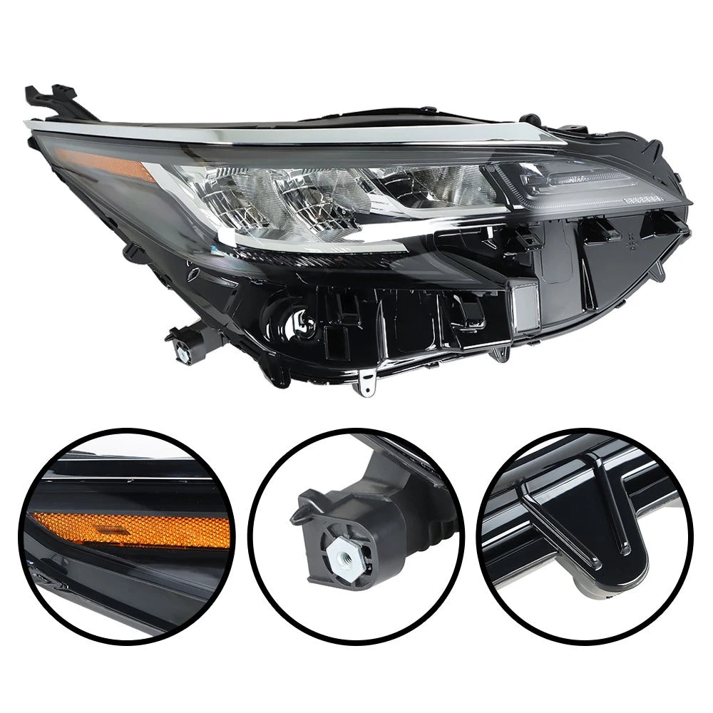 LED Headlight for Toyota Sienna LE XLE (2021–2022) Black Clear