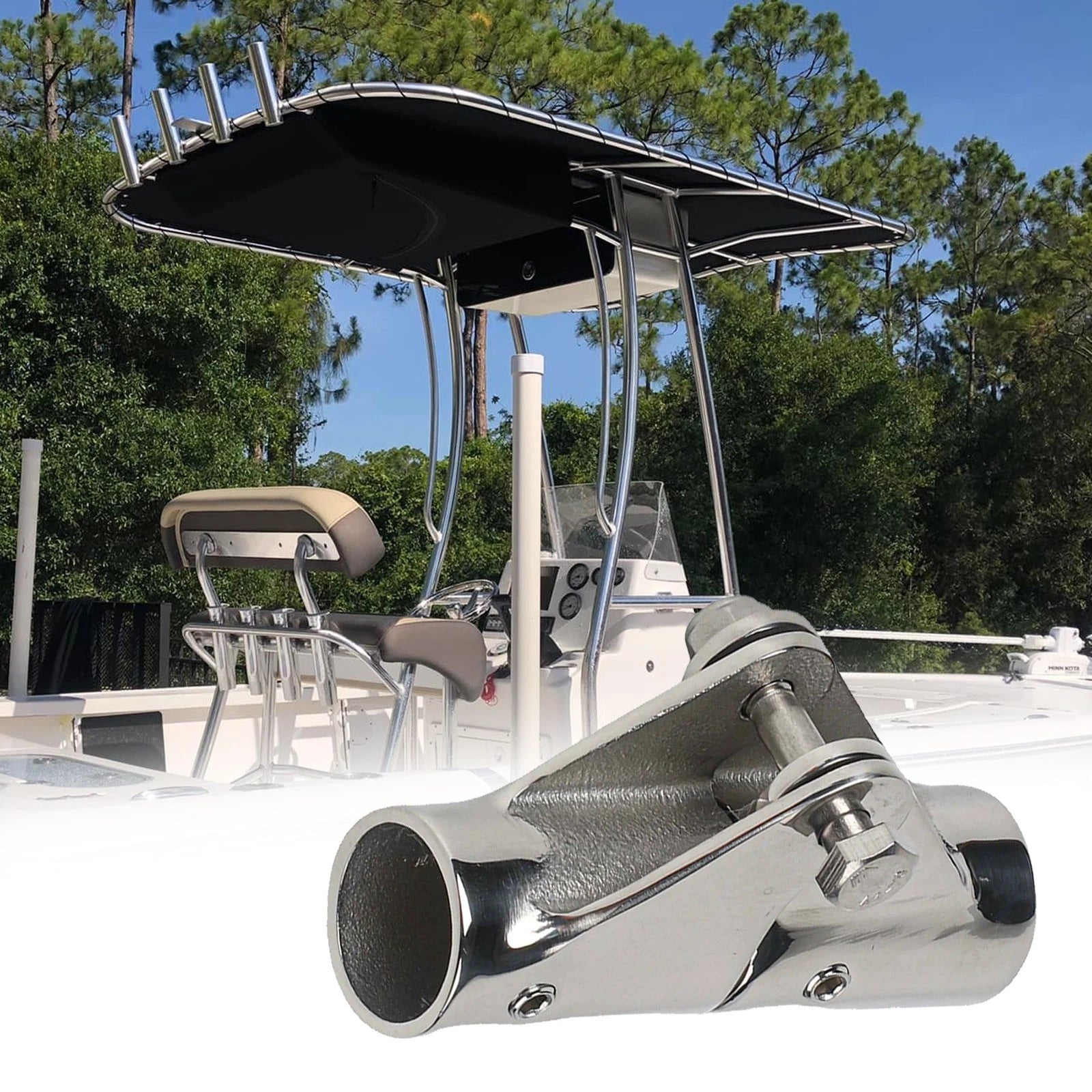 Boat Rail Fitting for Marine Tubing (316 Stainless Steel)