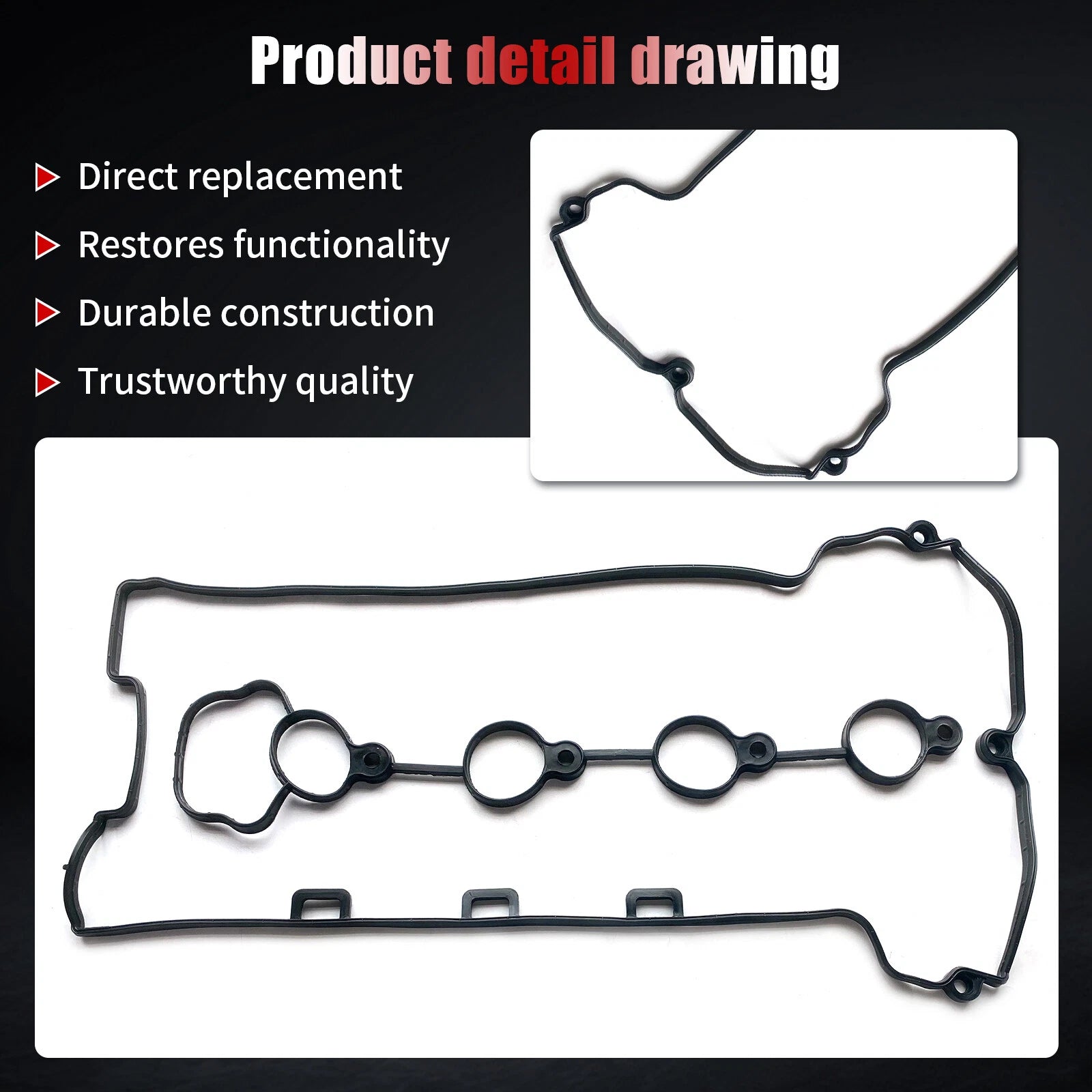 Valve Cover Gasket for Chevy Cobalt HHR Malibu Pontiac G5 Saturn Sky Vue (2006–2010)