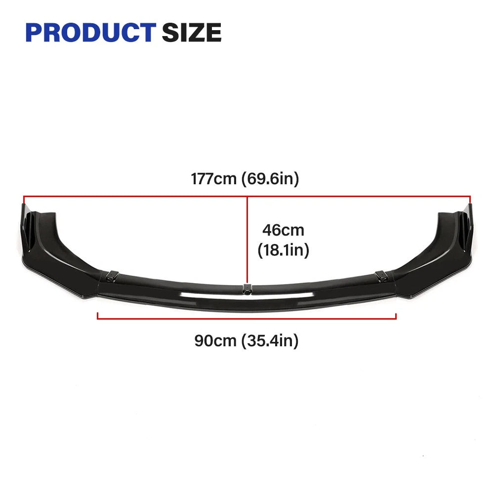 Carbon Fiber Front Bumper Lip Kit for Honda Civic Sedan Hatchback (2009–2024)