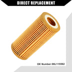Set of 1 Engine Oil Filter No.06L115562 for Volkswagen Golf (2015)
