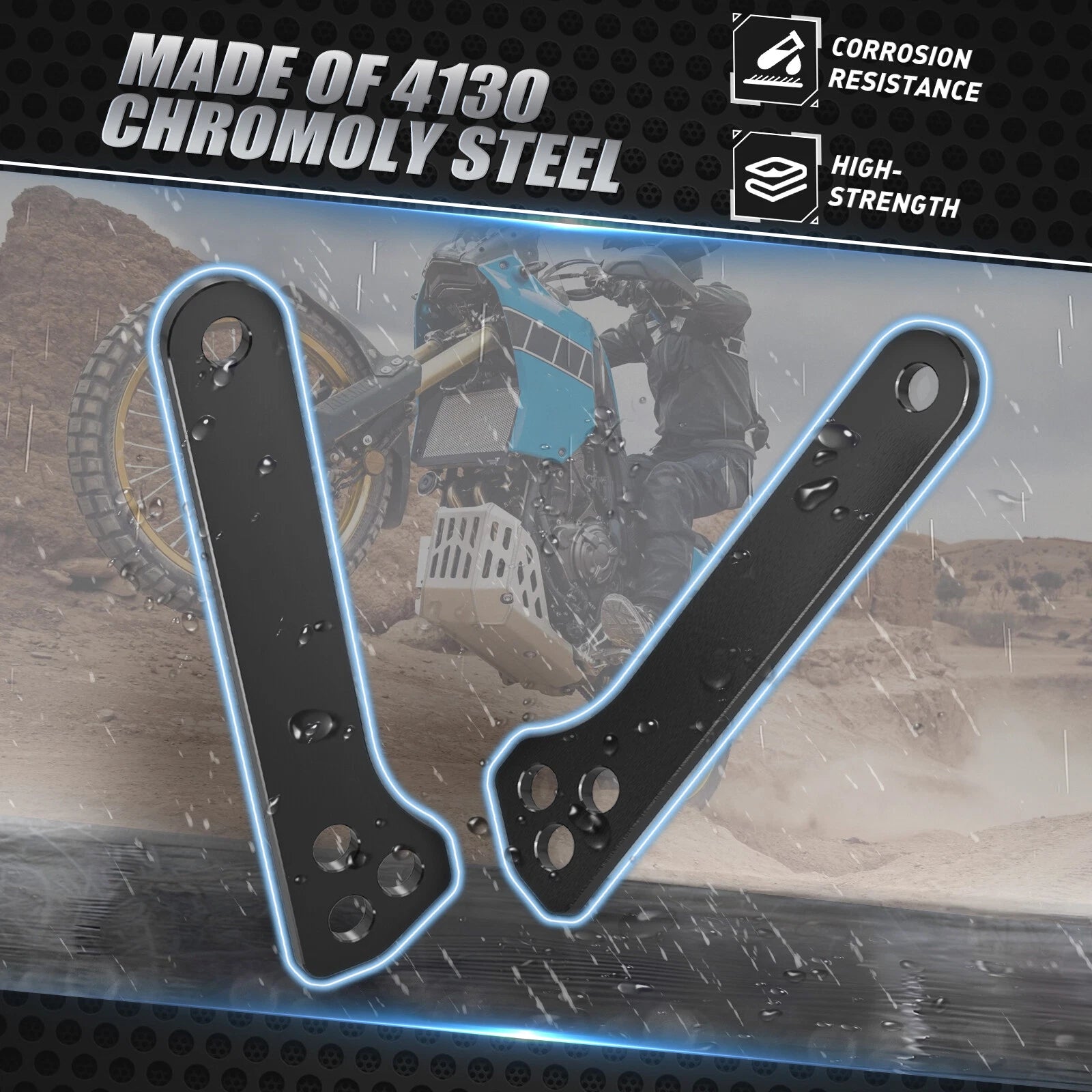 Pair Suspension Lowering/Raising Links for Yamaha Tenere 700 (2019–2024)