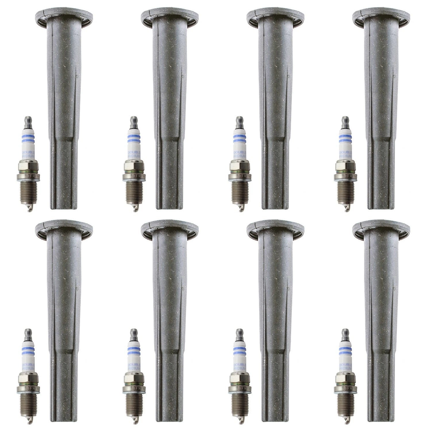 Set of 8 Double Iridium Spark Plugs & Ignition Coil Boot Kit for LS400 (1990–2000)