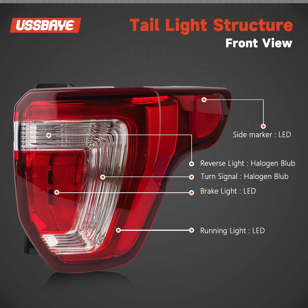LED Tail Light Base for Ford Explorer (2016–2019) Right Side