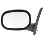 Set of 2 Manual Mirrors for Dodge Ram 1500 Van (1999–2003) Black Folding