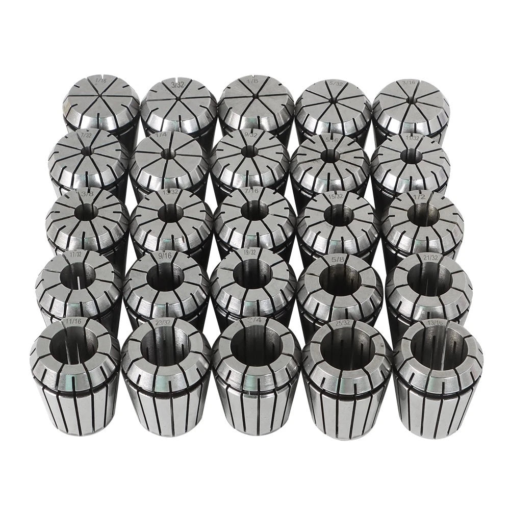 25 Pcs ER32 Collet Set for Collet Chuck (1/16 inch - 3/4 inch)