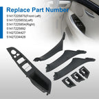 Door Switch Panel Handle Trim for BMW 535i 520i 523i 528i (2010–2016)