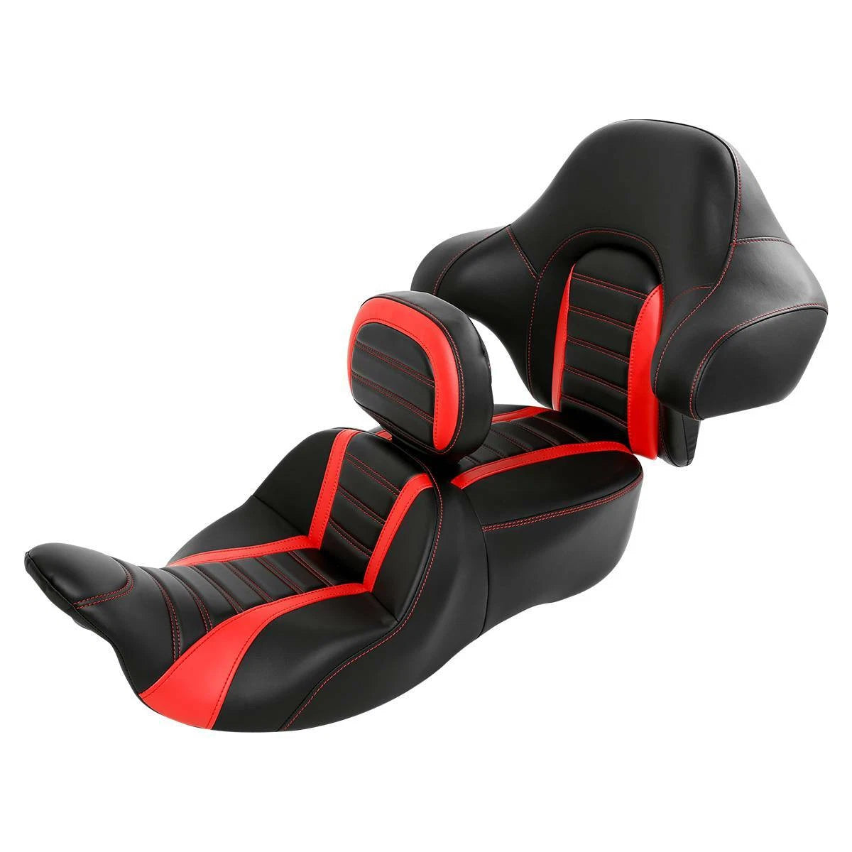 Seat Backrest for Harley Street Glide (2014–2023) Black Red