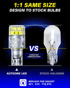 2X 921 906 LED Reverse Backup Light Bulbs 6000K for Chevy Silverado 1500 (2014–2022)