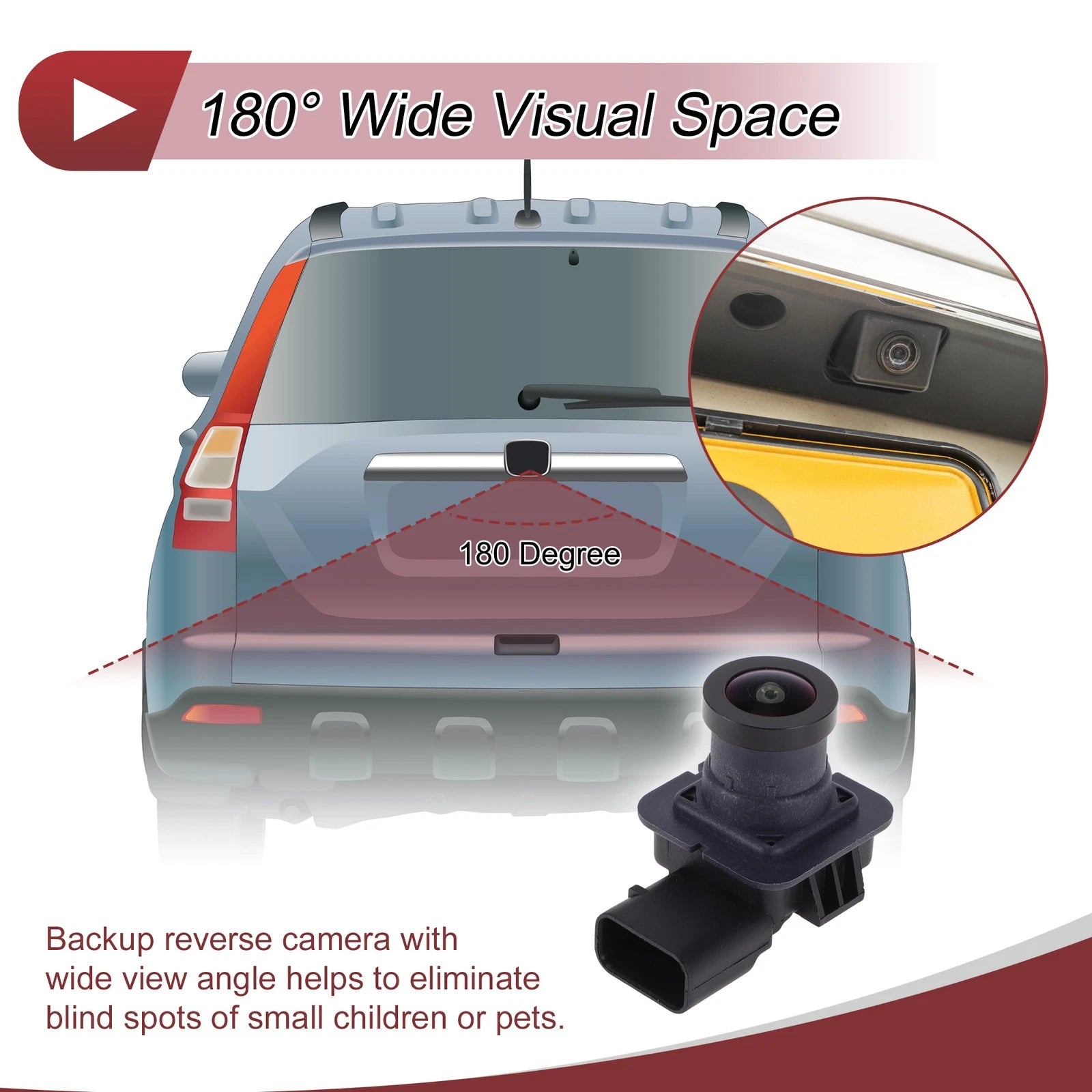 Rear View Camera for Ford Edge (2011–2012) 120-180 Degree