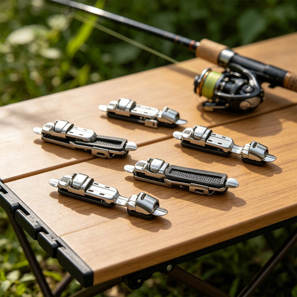 5PCS Stainless Steel Fishing Reel Seat Plate for Fishing Rod Repair